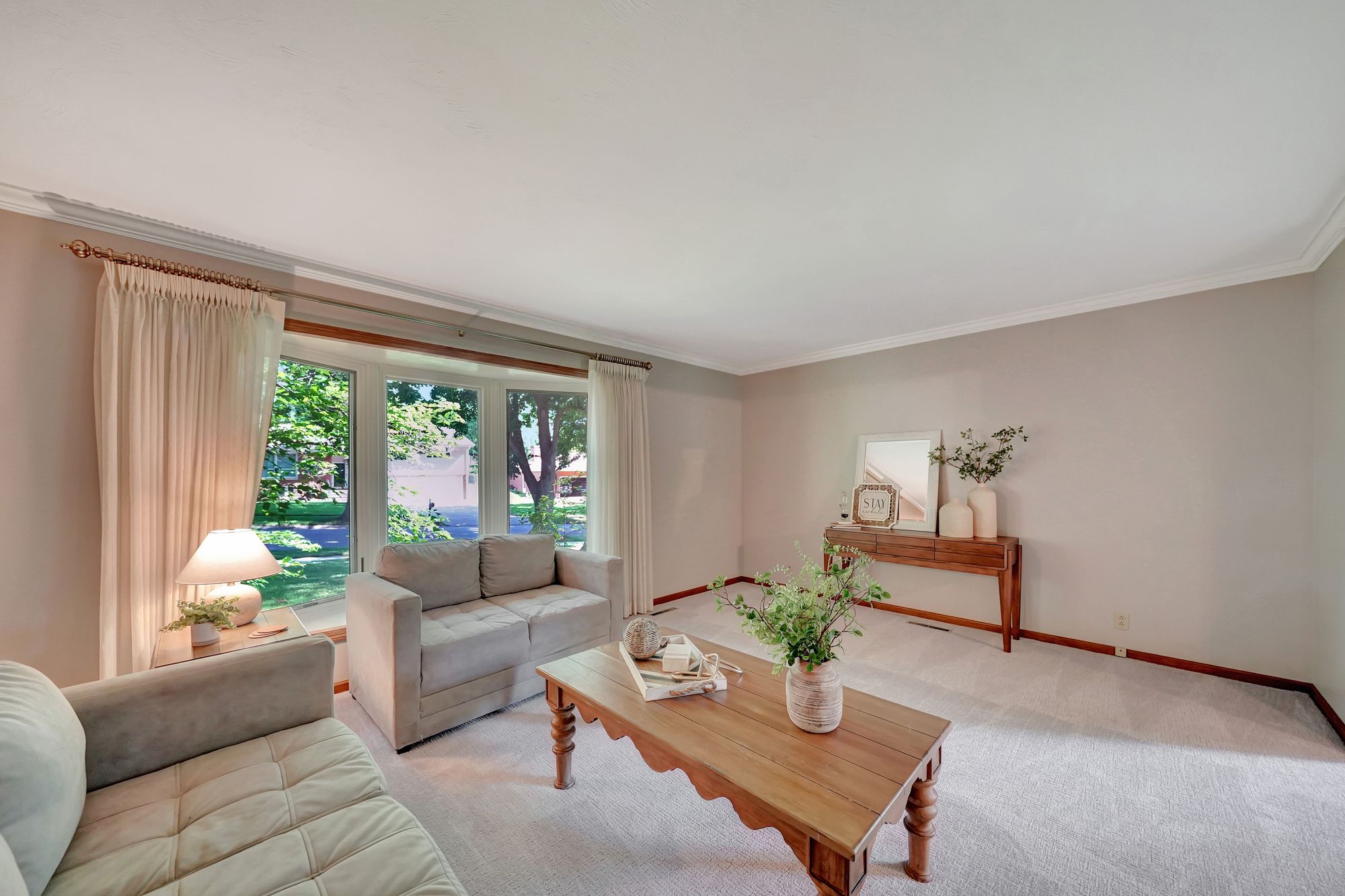 Interior painting project - living room