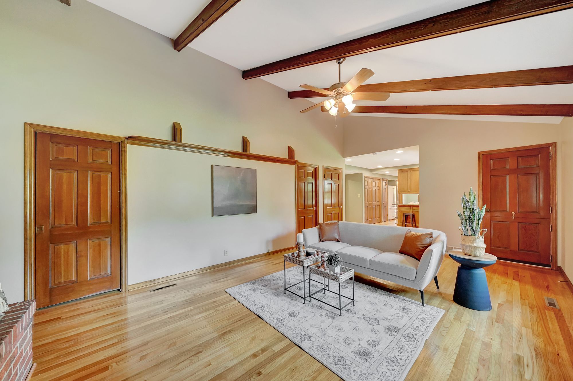 Interior painting project - completed room