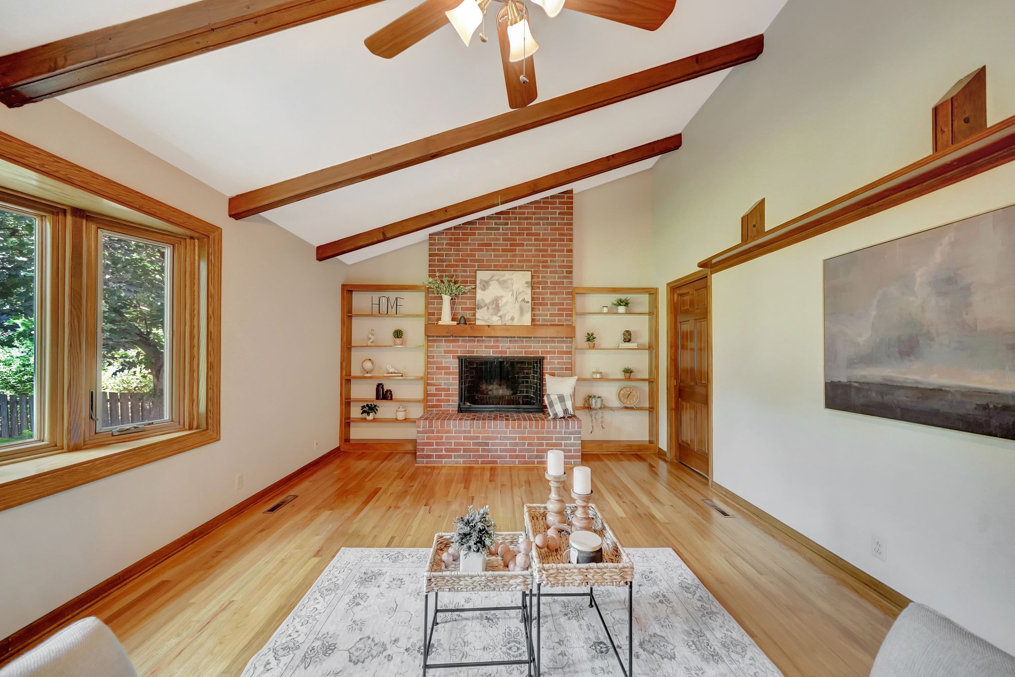 Interior painting project - completed room